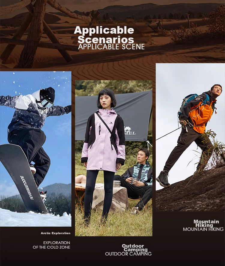 CAMEL Three-In Waterproof, Oil-Resistant, And Windproof Down Jacket, Lightweight Ski Suit for Men [Bianran] A13CA3a1099 11