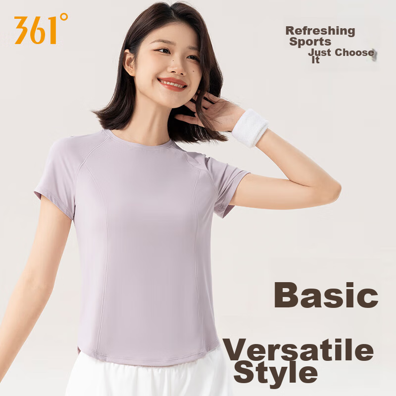 361° Sports Fitness Yoga Top for Women, Spring And Summer Running Short-Sleeve T-Shirt, High-Quality Quick-Dry Yoga Wear