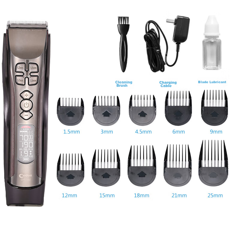 Codos 982 Sky Blue Brushless Electric Hair Clipper, Rechargeable Electric Shaver, Professional Hair Salon Tool, Graduation Gift 14