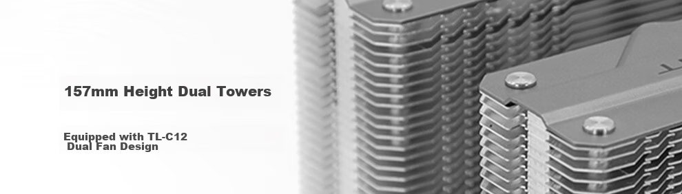 Thermalright Peerless Assassin 120 WHITE Air Cooler, AGHP 6 Heat Pipes Dual Tower, with Top Cover And Dual C12W Fans, PA120 WHITE 7