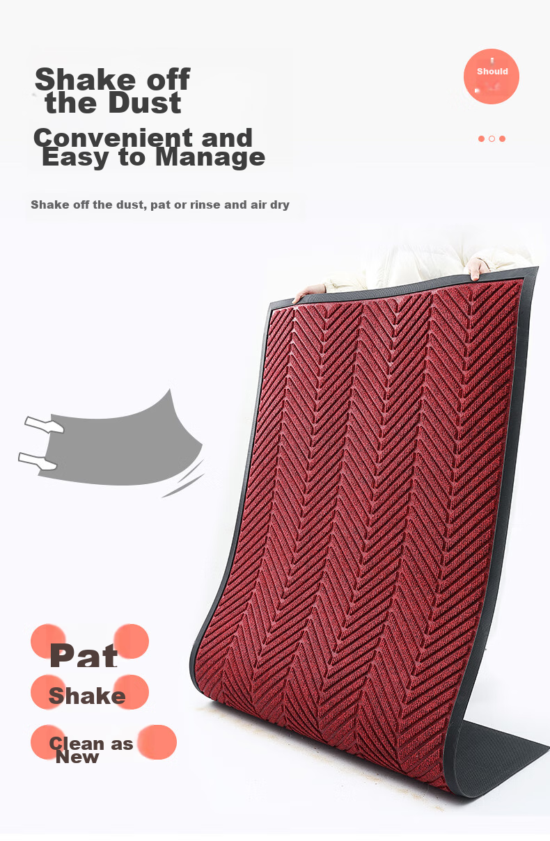 Dajiang Entrance Door Mat, Rubber Doormat, Entrance Carpet, Commercial High-End Mat, Entrance Mat, 80x120cm 9