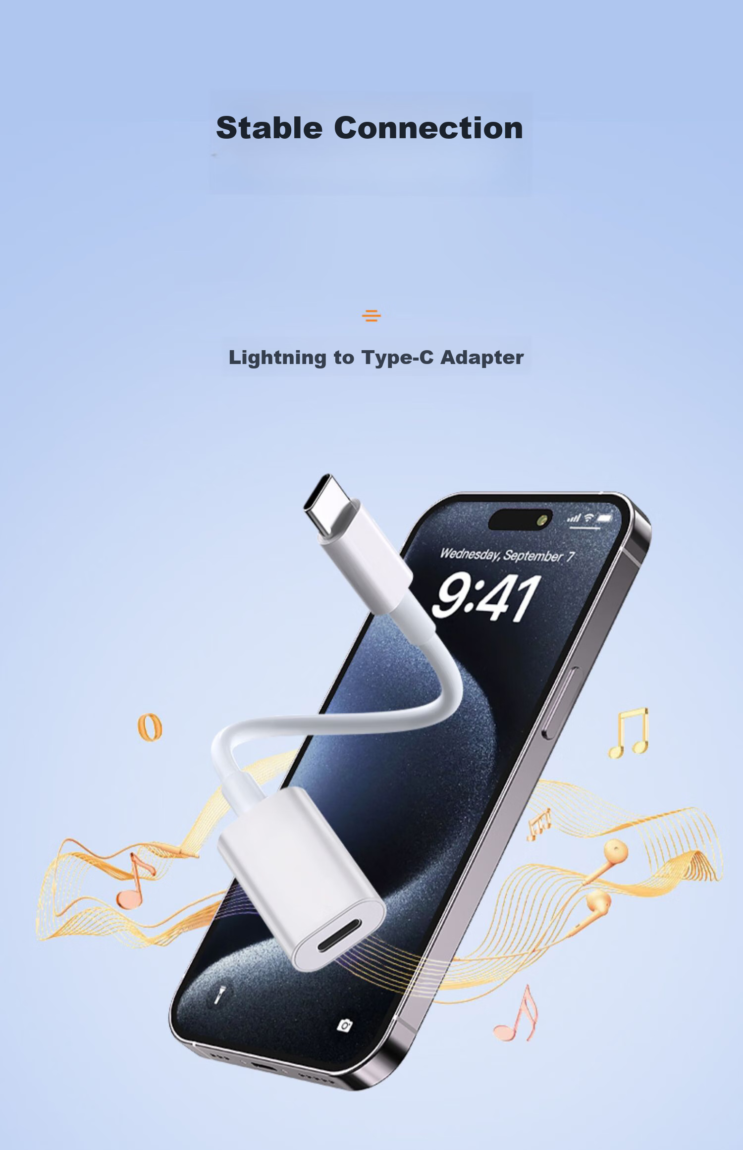 BIAZE Lightning to Type-C Adapter Compatible with Apple 17, Huawei, Xiaomi Fast Charging High-Speed Transfer Ready-To P63 Lightweight Versatile Device Upgraded Converter Charging Data Cable 1