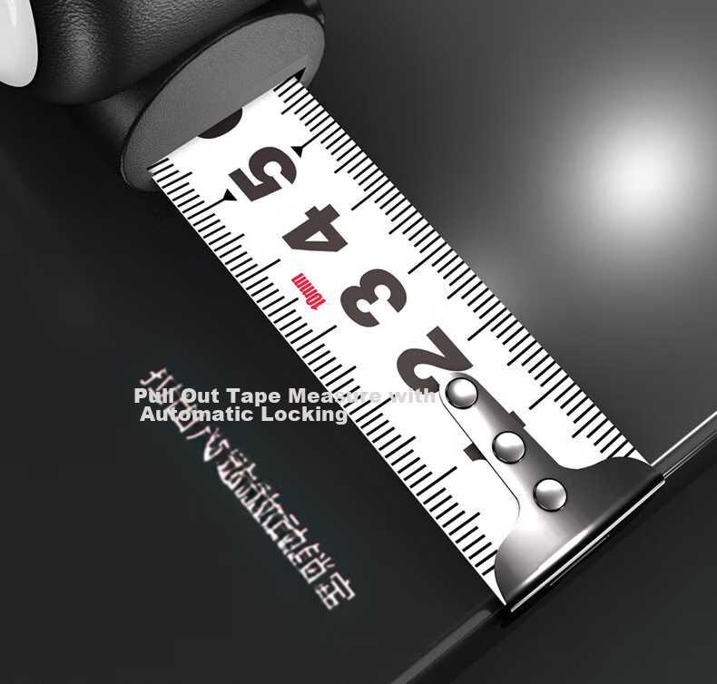 DELIXI ELECTRIC Steel Tape Measure, Household Wear-Resistant, Drop-Resistant, High-Precision Self-Locking Measuring Tool, Thickened Carpenter's Ruler, 5-25 20