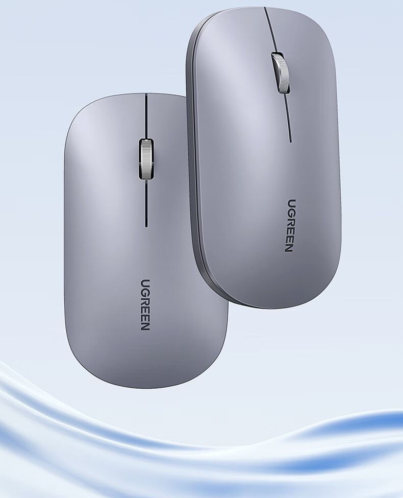 UGREEN Wireless Bluetooth Mouse, Stylish Cute Dual-Mode Mouse, Office Home Portable Quiet Rechargeable Mouse, Compatible with Mac Laptops IPad Tablets 3