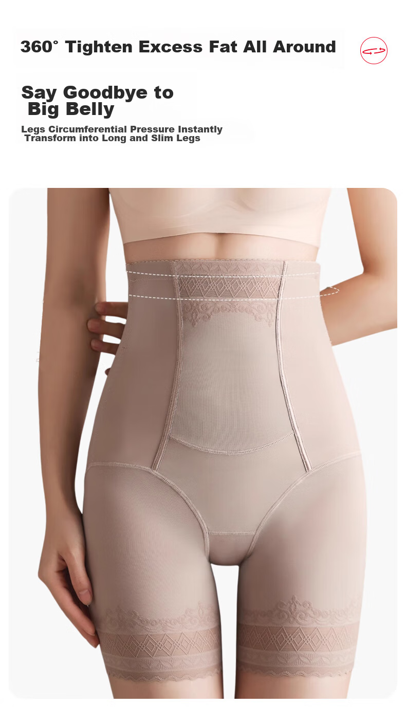 FitonTon Tummy Control Underwear for Women, Postpartum Waist Shaper, Butt Lifter, Strong Belly Slimming, Safety Shorts, Anti-Chafing, Non-Rolling Waistband 8