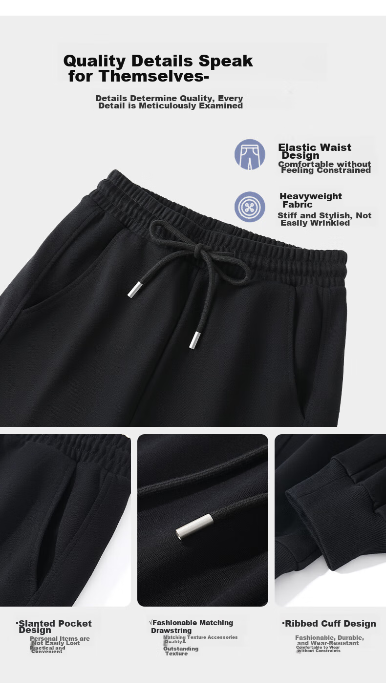 Baleno High-Waisted Loose Comfortable Sweatpants for Women, Spring/autumn 2025 New Style Outdoor Sports Fitness Casual Pants 8