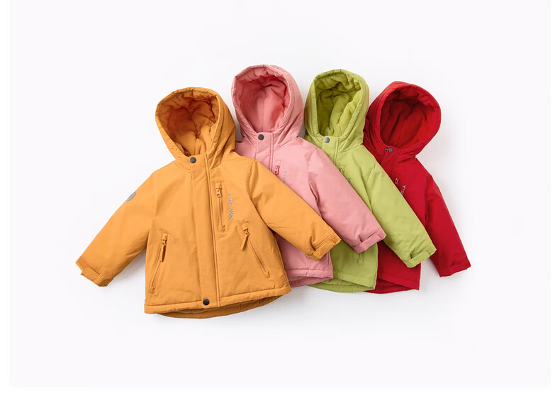 DAVE & BELLA Kids Cotton Padded Jacket Girls Winter Coat Boys Thickened Hooded Cotton Coat 11