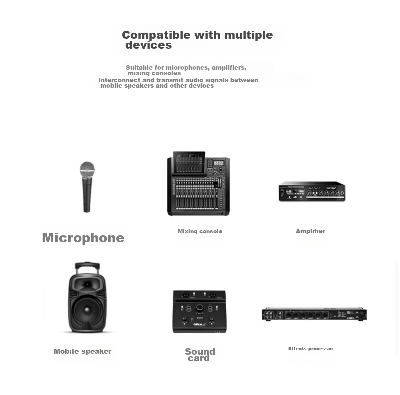 Beishanque 6.35mm to XLR Female Cable, Male to Female Audio Microphone Cable, Dual-Core XLR Single-Channel Connector for Microphone, Mixer, Speaker Amplifier Connection Cable, 5 Meters 9