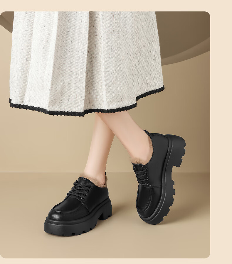 ZHR Loafers for Women, Preppy Style, Youthful Thick-Soled Flats, Soft And Cute Big-Headed Versatile Women's Shoes, PJF01, Black, Size 38 21