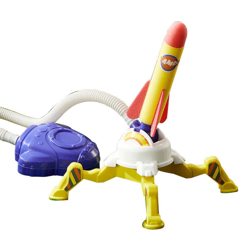 Dimoarch Children's Toy Rocket Foot-Pedal Launcher, Fitness Ejection Foam Light-Up Indoor And Outdoor Toy, Birthday Gift
