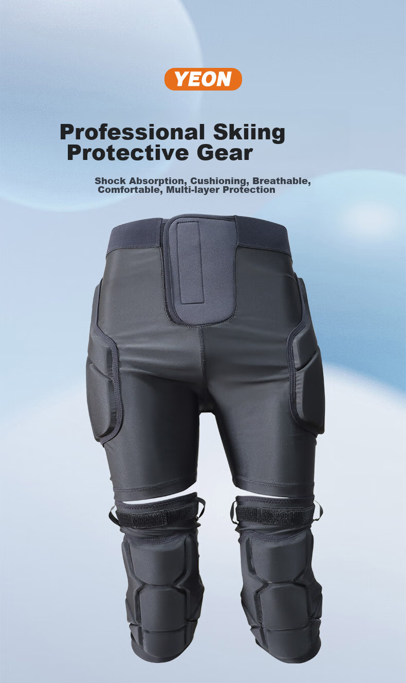 YEON Ski Protective Gear: Hip And Knee Pads, Unisex Ski And Roller Skating Protective Shorts NP2-5601S 1