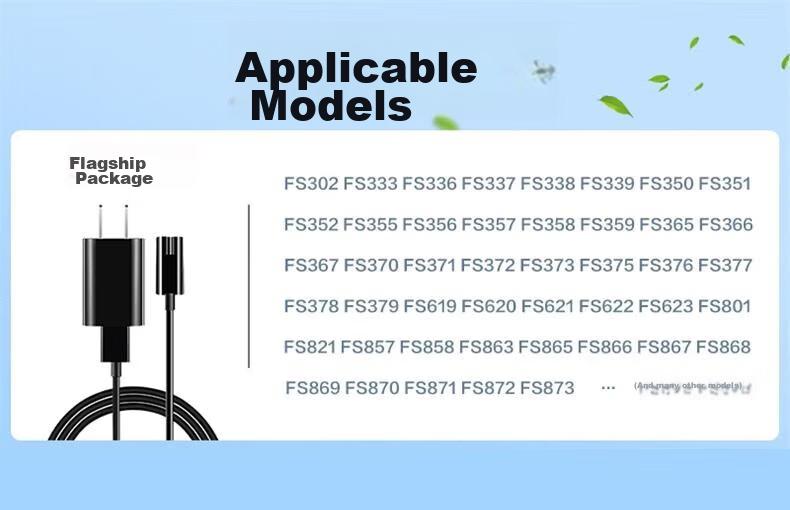 KOVOL Compatible Charging Cable for Flyco Shavers, Universal Power Cord for Barber Shavers FS339/372/373/375/376/377/619/620 11