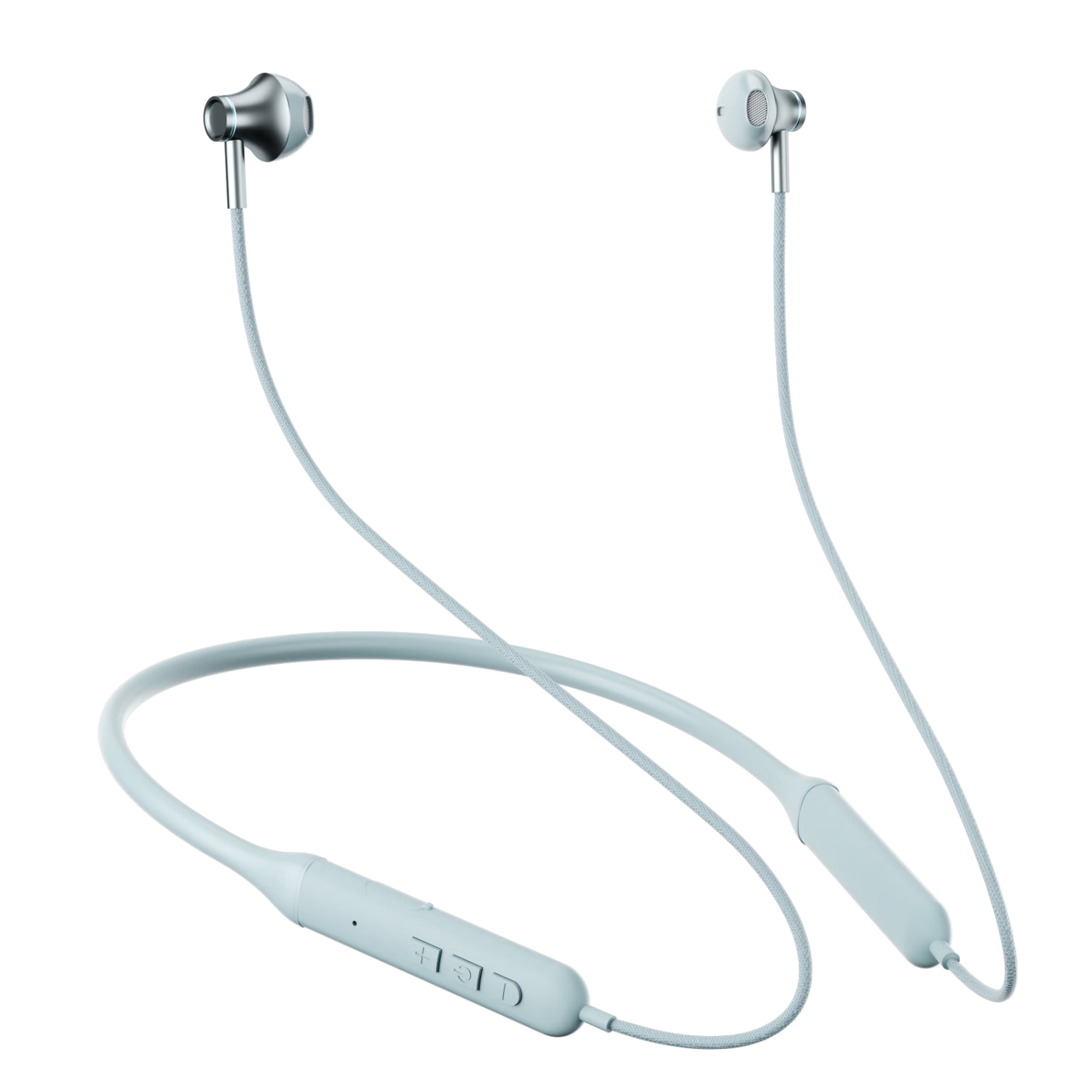 IKF W1S Neckband Bluetooth Earphones, Semi-In Wireless Sports Headphones, Low Latency, High Sound Quality, Long Battery Life, Waterproof And Sweat-Resistant, Suitable for Phones And Computers, Sky Blue