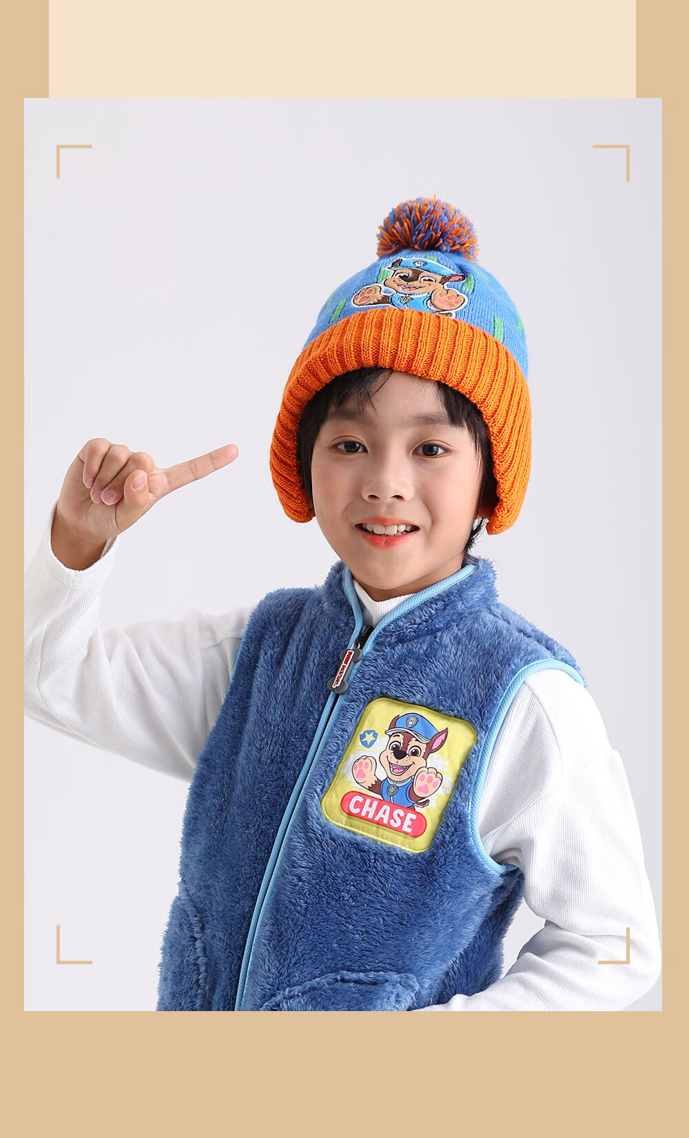 PAW PATROL Kids Windproof Knit Hat Autumn Winter Fleece Lined Ear Protection Beanie PA1869A 6