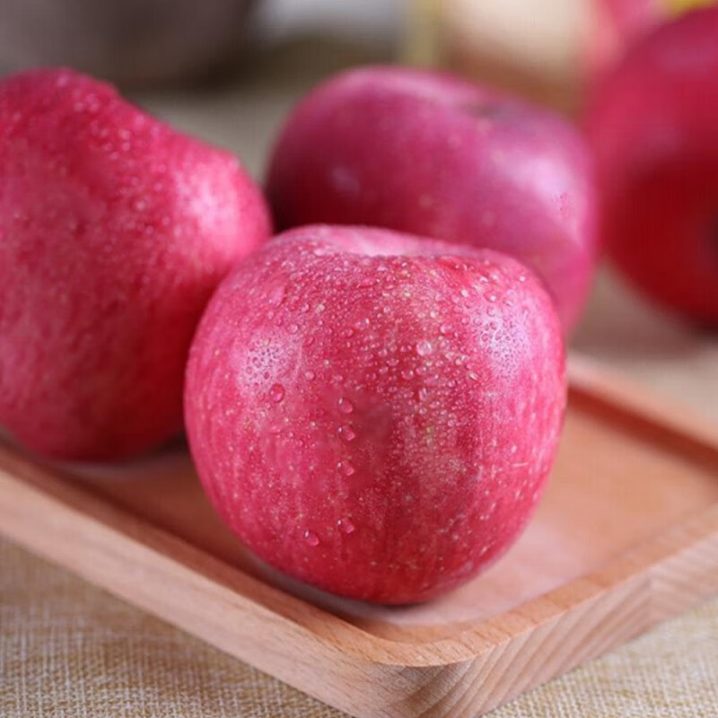 京鲜生 陕西洛川红富士苹果 净重8斤 单果200g 生鲜水果
