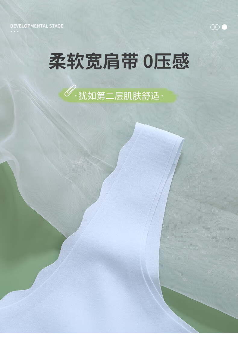 Ailier & ouluola Girls' Underwear for Ages 9-12, First Stage Developmental Stage for Elementary School Students, Big Girls' Camisole, Teen Bra, White, XL 7
