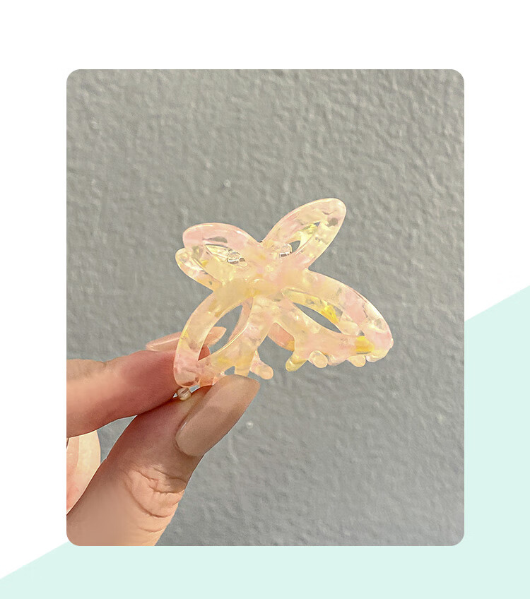 CHIMERA 2 Small Size Shawl Hair Claw Clips, French Half-Updo Back of Head Hair Clips, Bangs Clips, Hair Accessories for Women, Mid-Autumn Festival Gift 9