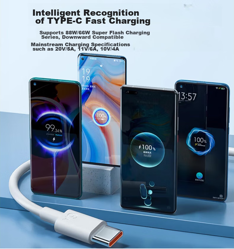 KOVOL [2-Pack, Upgraded to 1.5m] Type-C Data Cable, 120/100/88/66W Charging Cable, 6A Super Fast Charging, Suitable for Huawei Pura80/Mate80/70Pro 16