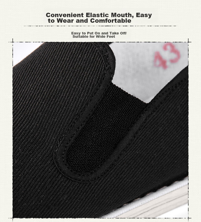 Weizhi Old Beijing Cloth Shoes for Men, Thousand-Layer Sole Cloth Shoes, Slip-On Chinese-Style Dad Shoes for Middle-Aged And Elderly, WZ6003 11