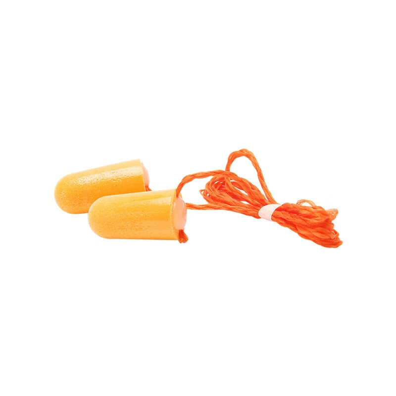 3M Earplugs Noise Reduction Sleep Earplugs Bullet-Shaped Soundproof Comfortable Bullet-Shaped with Cord 100 Pairs/Box 1110 1 Box