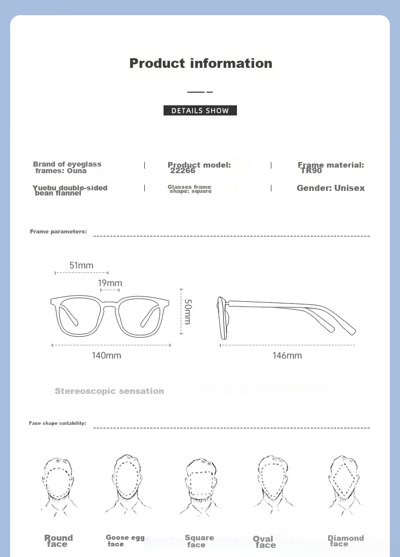 ZEISS Lenses, Myopia Prescription Available, TR90 Frame, Glossy Black, Ouna Non-Prescription Blue Light Blocking (Try-On) 6