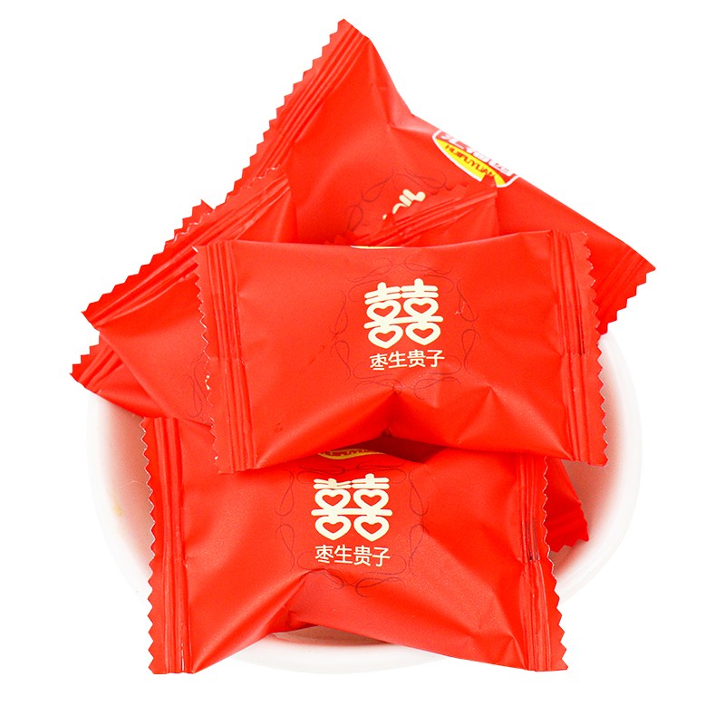 汇福园 枣子喜糖 1500g 散装结婚礼订婚喜枣阿胶枣大红蜜枣满月新礼物