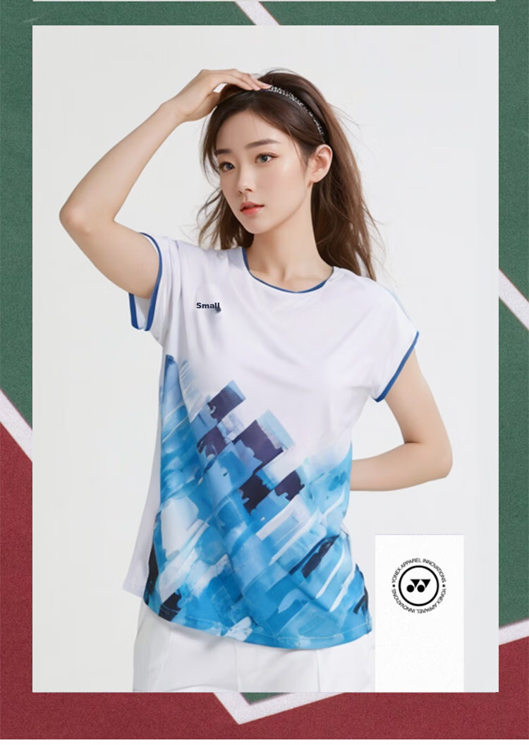 YONEX Badminton Jersey National Team Fan Version Competition Training Sports T-Shirt Women 20785CR White O 6