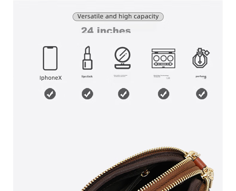 Aiqinghai Handbag, Women's Bag, Phone Pouch, Shoulder Crossbody Bag, Light Luxury Brand, Casual Birthday Mother's Day Gift, Practical Present for Mom 11
