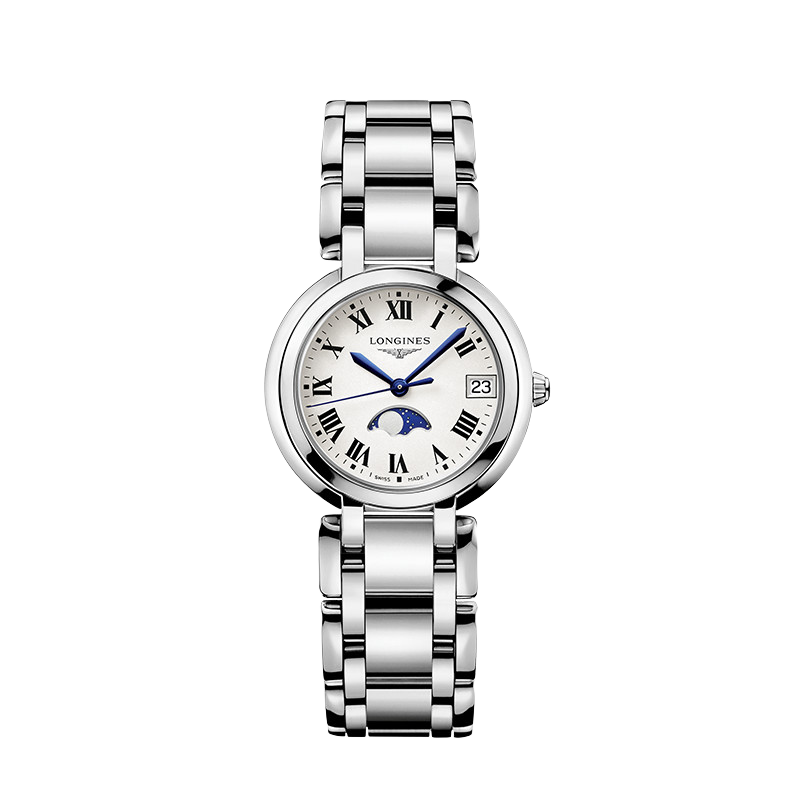 LONGINES Swiss Watch, Heart Moon Series, Ladies Steel Strap Quartz Watch L81154716