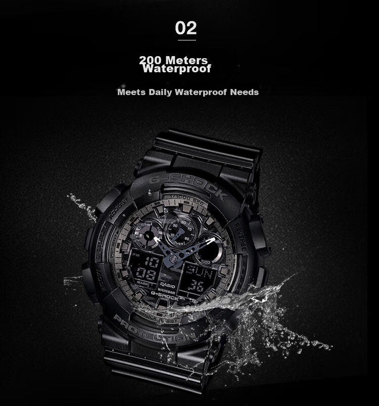 Casio Men's G-SHOCK Watch, Bomb Disposal Expert Sports Student Electronic Watch, Japanese/Korean Style, Gift for Boyfriend, GA-100CF 6