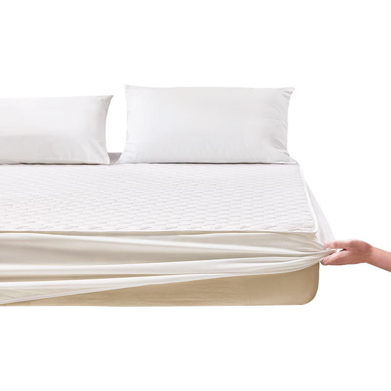 FUANNA Home Textiles Single Bed Sheet, Antibacterial Anti-Mite Dust-Proof Washable Single/double Bed Sheet Cover, 180*200cm White