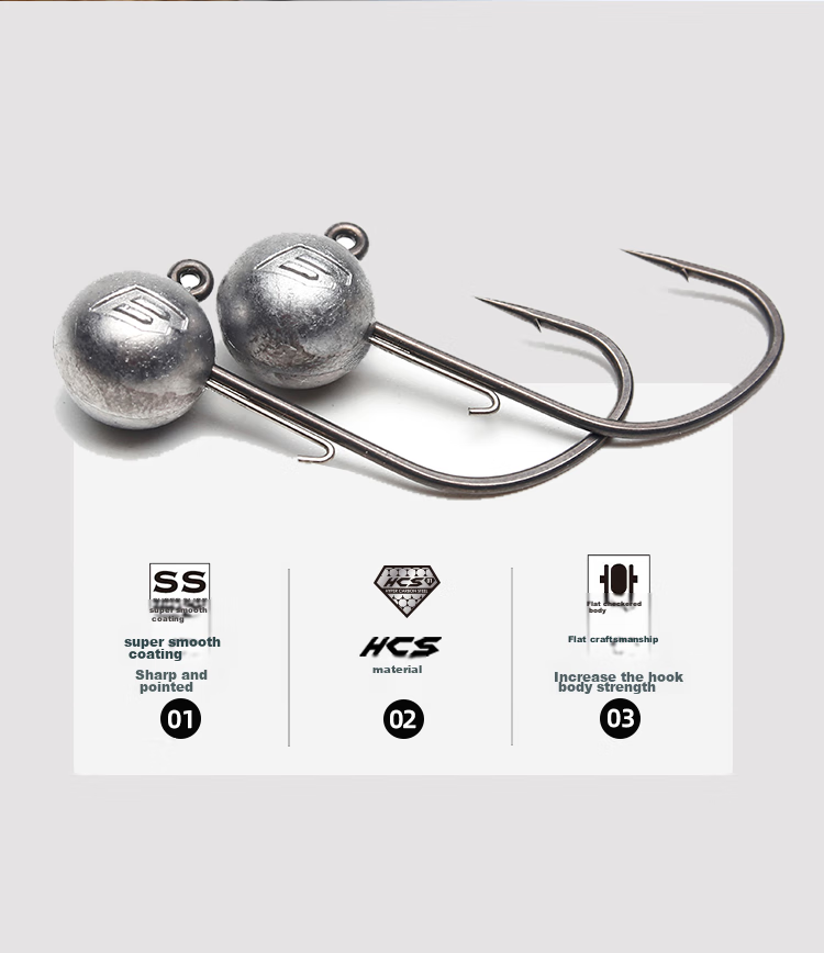 BKK HCS Short Handle Lead Hook Wide Belly Big Hook for Door Lure, Black Pit Micro Bait, Bass And Mandarin Fish Hook 9078 3