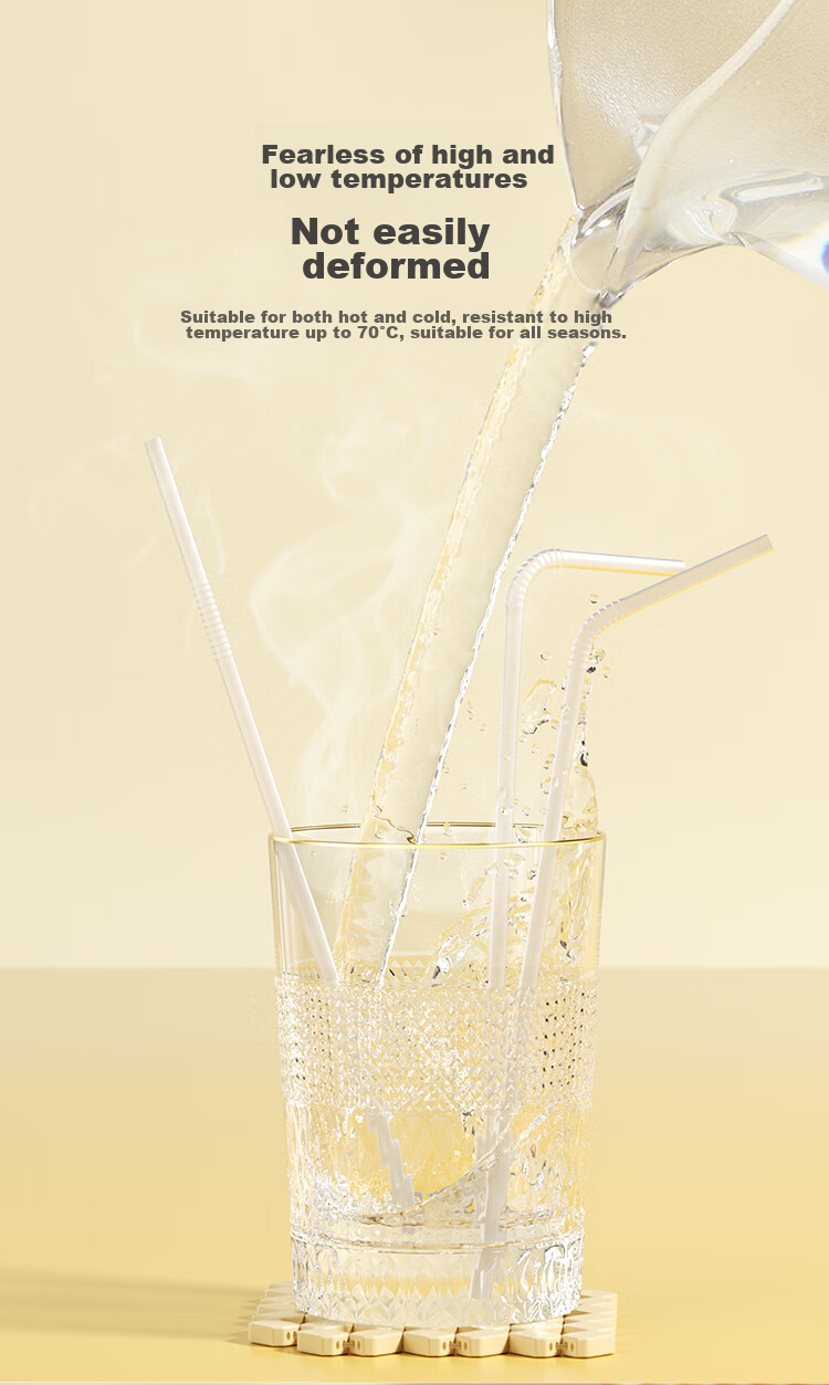 JD Original Disposable Straws, Individually Wrapped, Transparent Bent Straws for Babies And Postpartum Women, Food-Grade Contact Straws [300 Pieces] 9