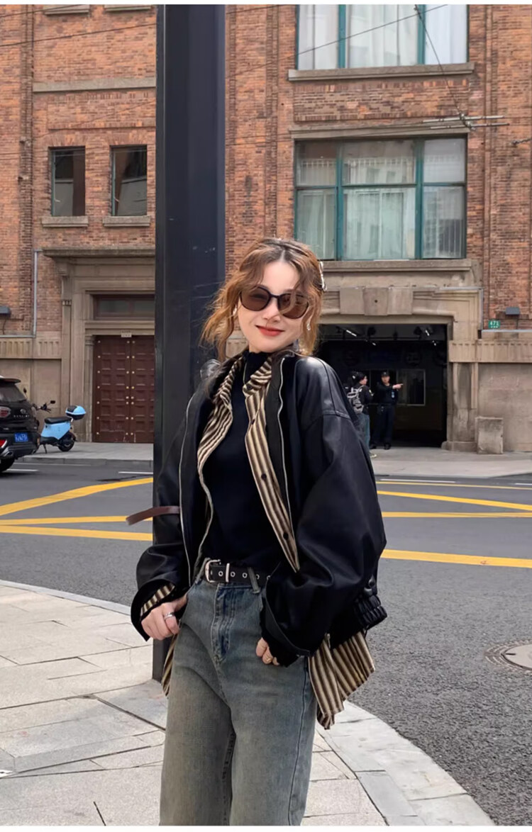 XUEXIMAN Knitted Sweater for Women, 2025 New Style, Solid Color Inner Layer, Semi-Turtleneck Top, Versatile Ruffle Trim Base Layer for Spring And Autum 14