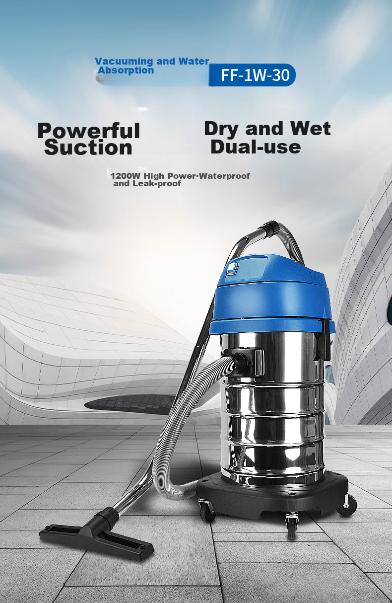 Dongcheng Dual-Purpose Dry And Wet Vacuum Cleaner FF-1W Industrial-Grade Barrel Vacuum Handheld High-Power Electric Tool 1