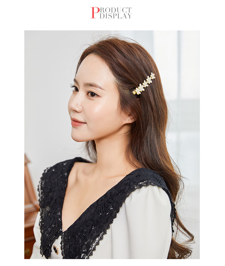 CHIMERA Elegant Hair Claw Clip with Flower And Shark Design, Luxurious Hair Clip for Back of Head, Bun Maker, Mid-Autumn Festival Gift for Wome 34