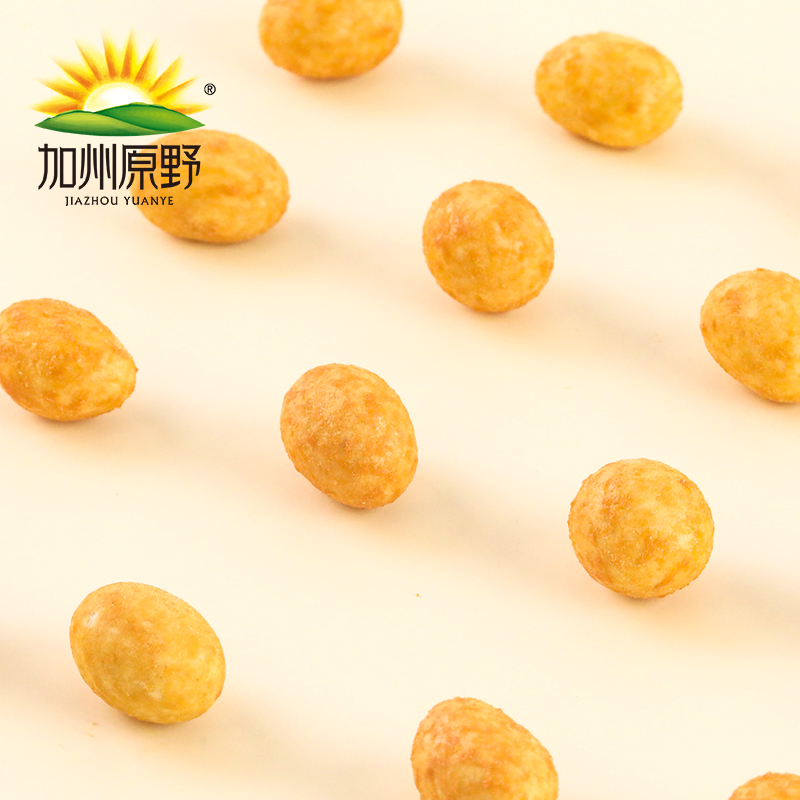 加州原野咸蛋黄芝士鱼皮花生402g/罐 坚果炒货京东自营休闲办公小零食