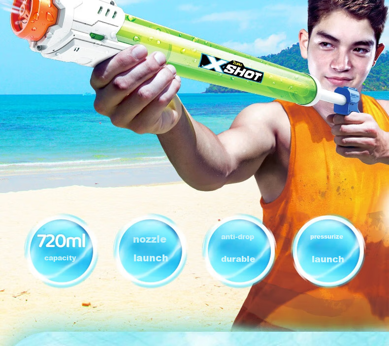 ZURU X Super Attack Invincible Sword Foam Water Gun for Boys, Summer Outdoor Beach Squirt Toy, Photo Prop, Children's Day Gift 2