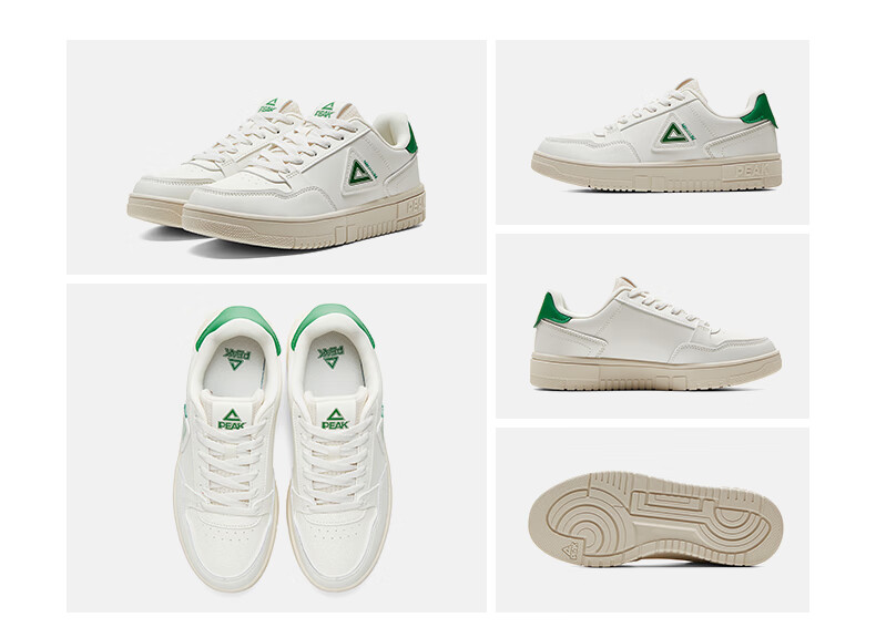 PEAK Women's Sneakers, Summer Mesh Breathable Wear-Resistant Casual Shoes, Air Force One Style White Sneakers for Women, Sports Shoes DB310128 22