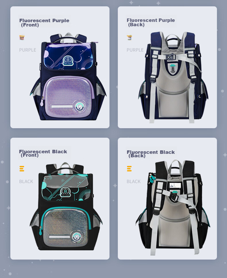 Herder Spine Protection Backpack for Primary School Students, British Style Backpack for Grades One to Six, Anti-Gravity Elastic Load-Reducing Backpack for Boys And Girls 18