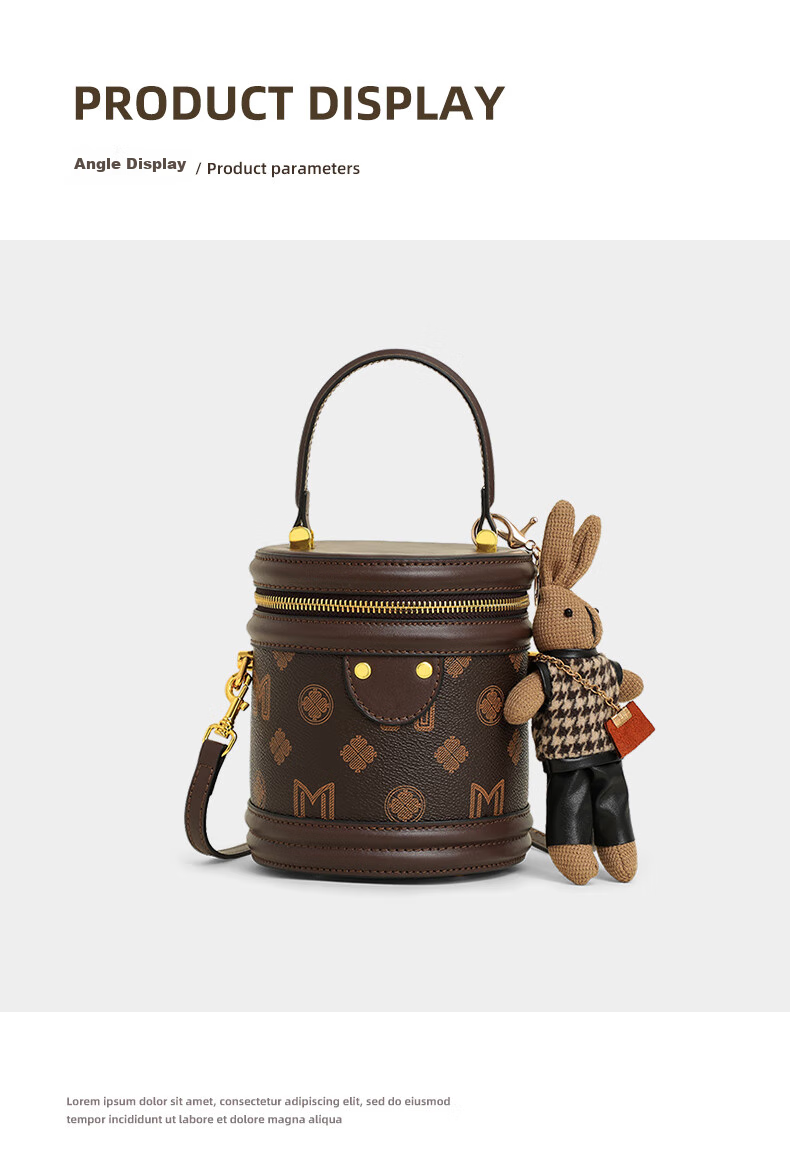 Aiqinghai Handbag, Women's Bag, Bucket Bag, Cylinder Bag, Crossbody Bag, Brand Shoulder Bag, Birthday And Mother's Day Gift, Practical Present for Mom 24