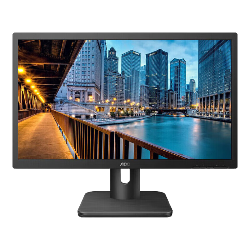 AOC Computer Monitor, 19.5-Inch, Low Blue Light Eye-Friendly No Flickering, HDMI High-Definition Interface, Wall-Mountable Business Office LCD Display 20E1H, Enterprise Business