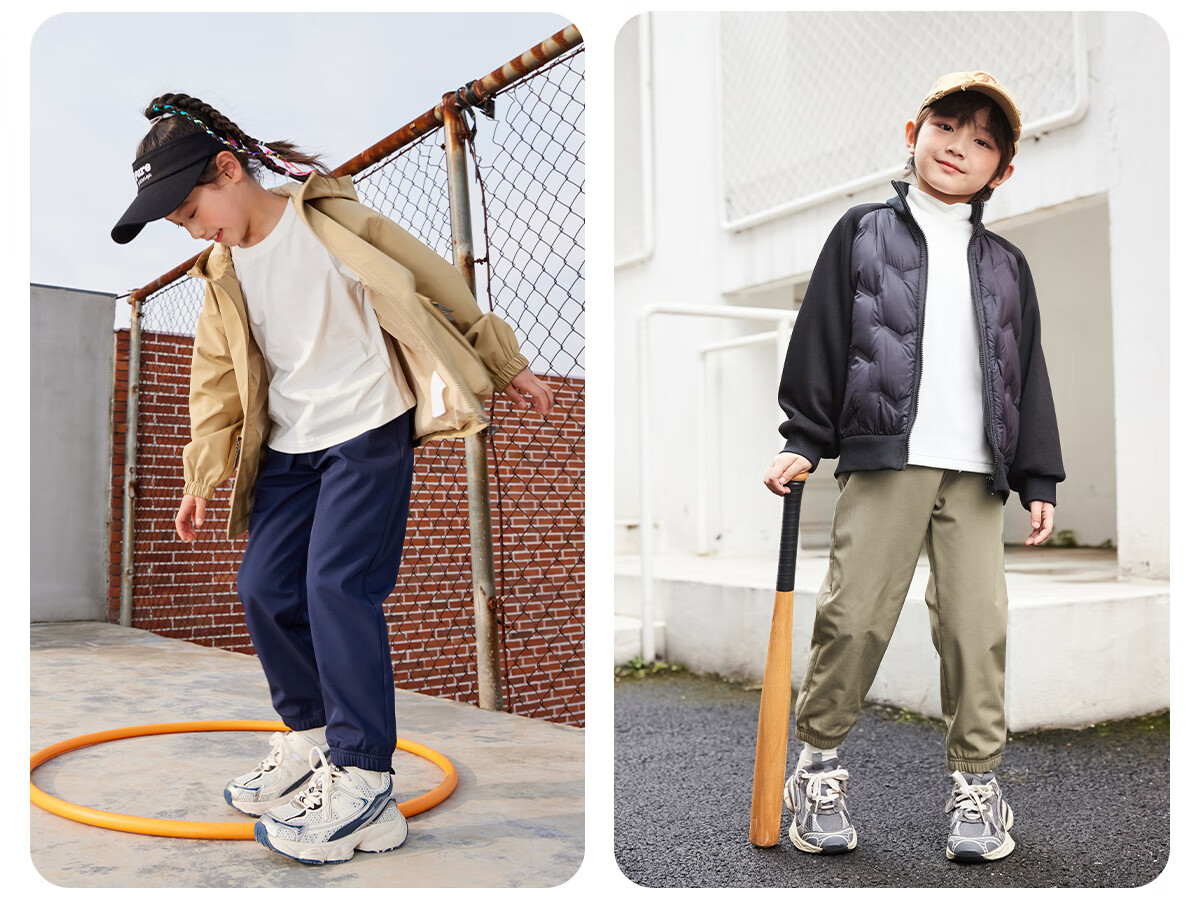 Baleno Boys' Pants, Spring And Autumn 2026 Style, Children's Outdoor Sports Waterproof Cargo Pants, Hiking Pants, Kids' Tapered Casual Trousers 40