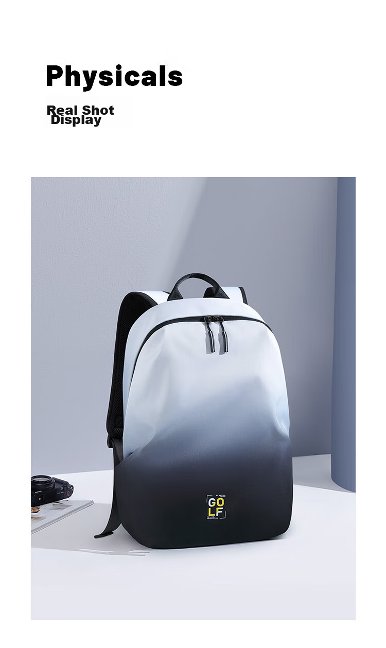 GOLF Backpack for Men, Travel Bag, 15.6/16 Inch Laptop Backpack, Gradient Design, Business Commute Backpack for Students And Professionals 36