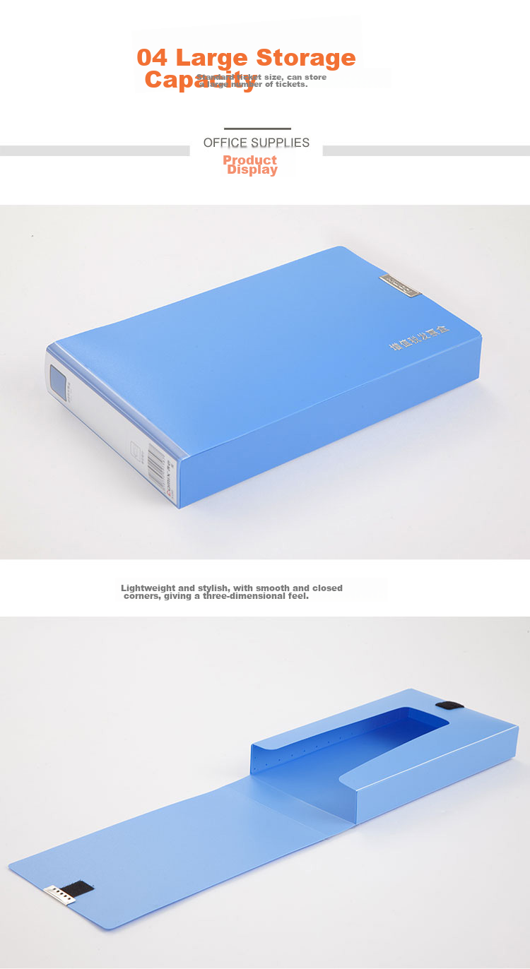 COMIX Value Added Tax Invoice Box/bill Holder/document Box A1245 Blue 5