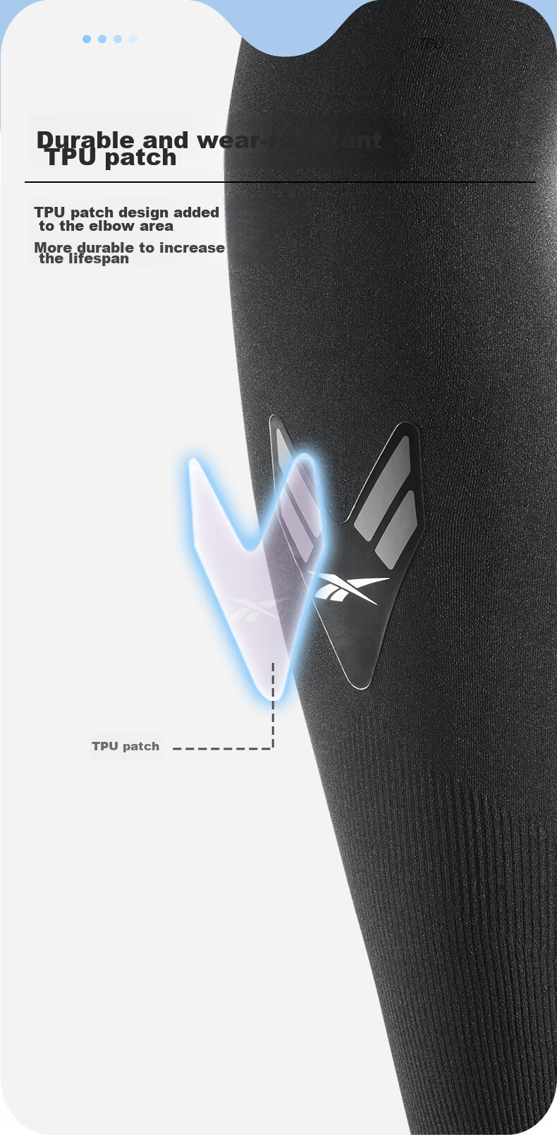 Reebok Ice Silk Cooling Arm Sleeves for Men And Women, UV Protection Arm Guards, Sun Protection Sleeves 10
