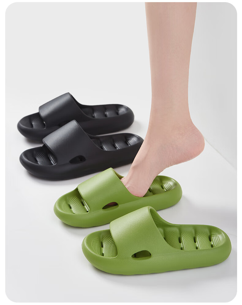 GUOLUOFEI Bathroom Water-Draining Slippers for Men And Women, Summer Hollow Thick-Soled Squishy Feeling Sandals for Women, 2188 Coffee Color, Size 40-41 7