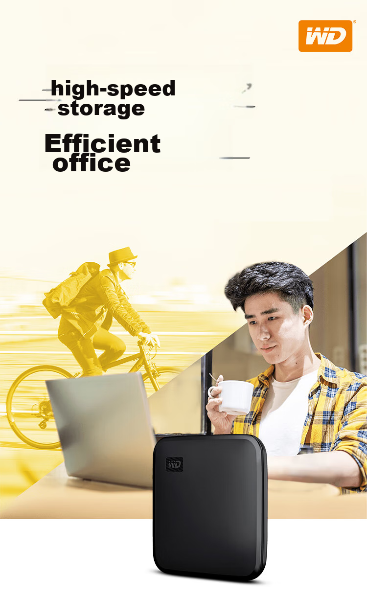 Sandisk ELE 2TB Portable Solid State Drive (PSSD) New Element Type-C Interface Compact And Portable for Direct Connection to Phones, Laptops, Dual-Use External Storage for Office Use 2