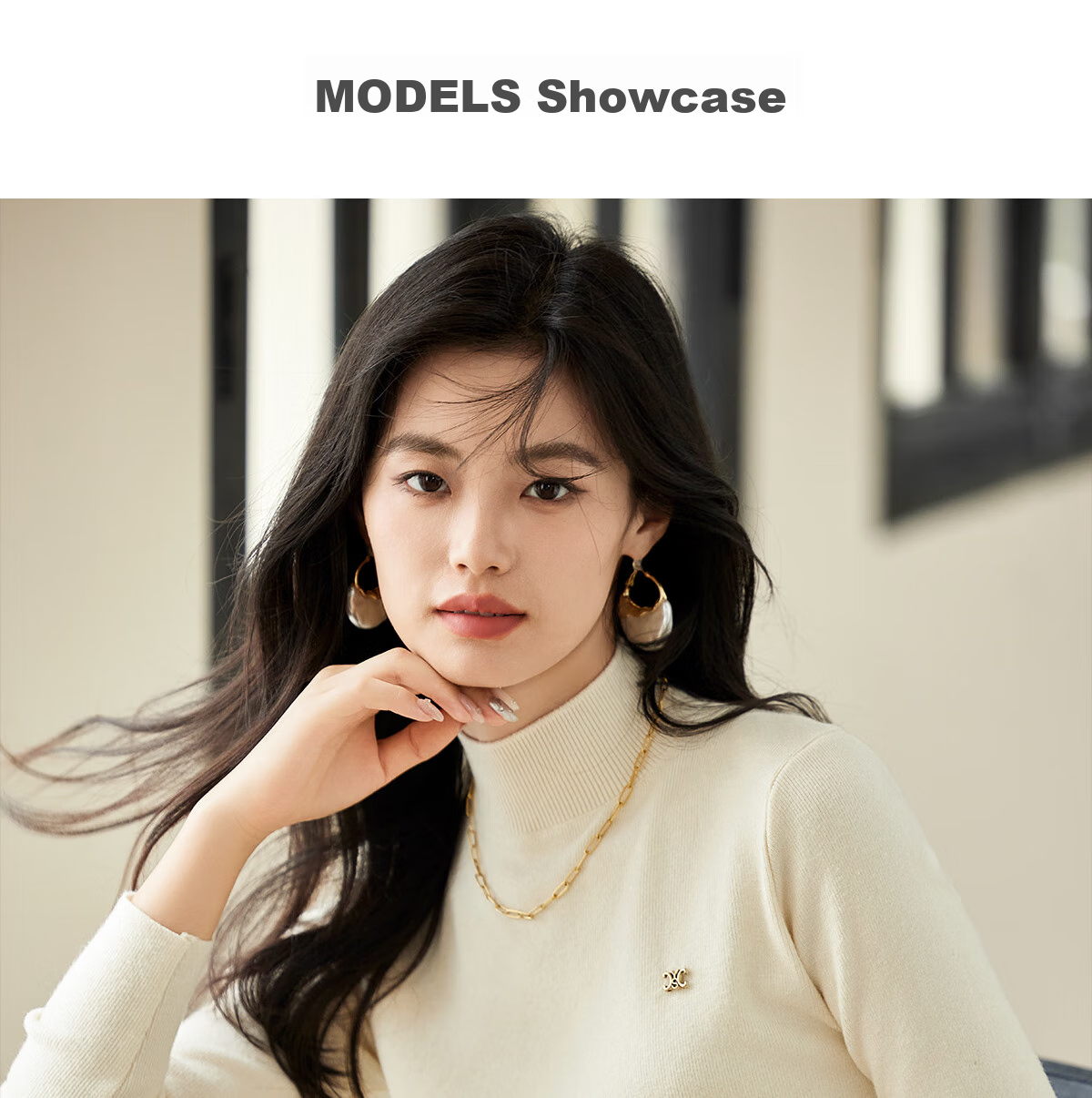 Taxiang Women's Semi-Turtleneck Knit Sweater, Autumn And Winter Inner Layering Solid Color Slim-Fit Pullover Sweater T143Z3040 20