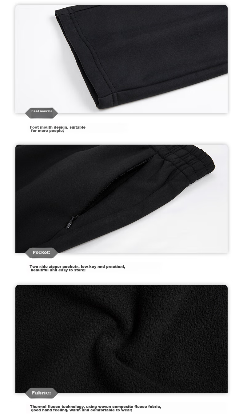 361° Women's Autumn Winter Water-Repellent Outdoor Fleece-Lined Straight-Leg Casual Pants 662534701-3 20